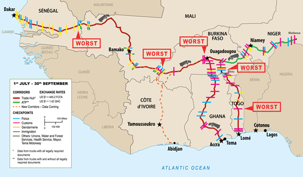 Worst-Barrier-Map - Courtesy of the West Africa Trade Hub project