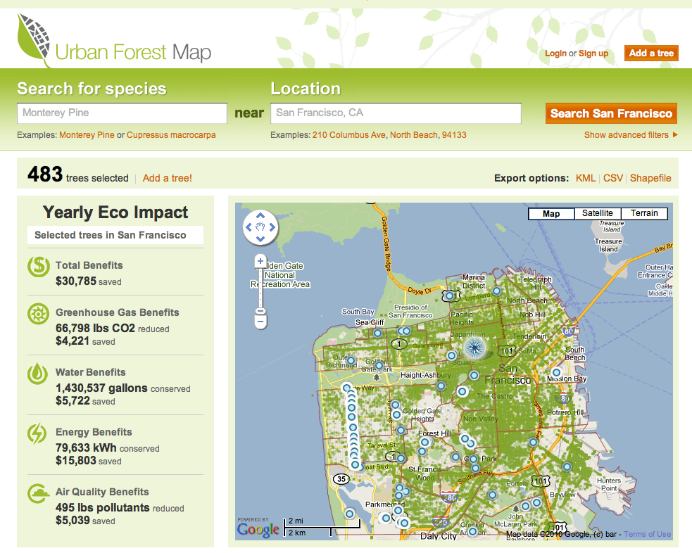 urbanforestmap.org
